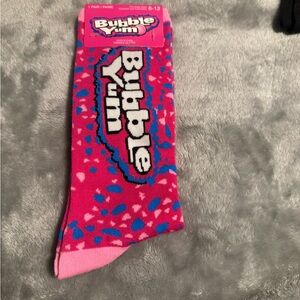 Pink and Blue Casual Socks